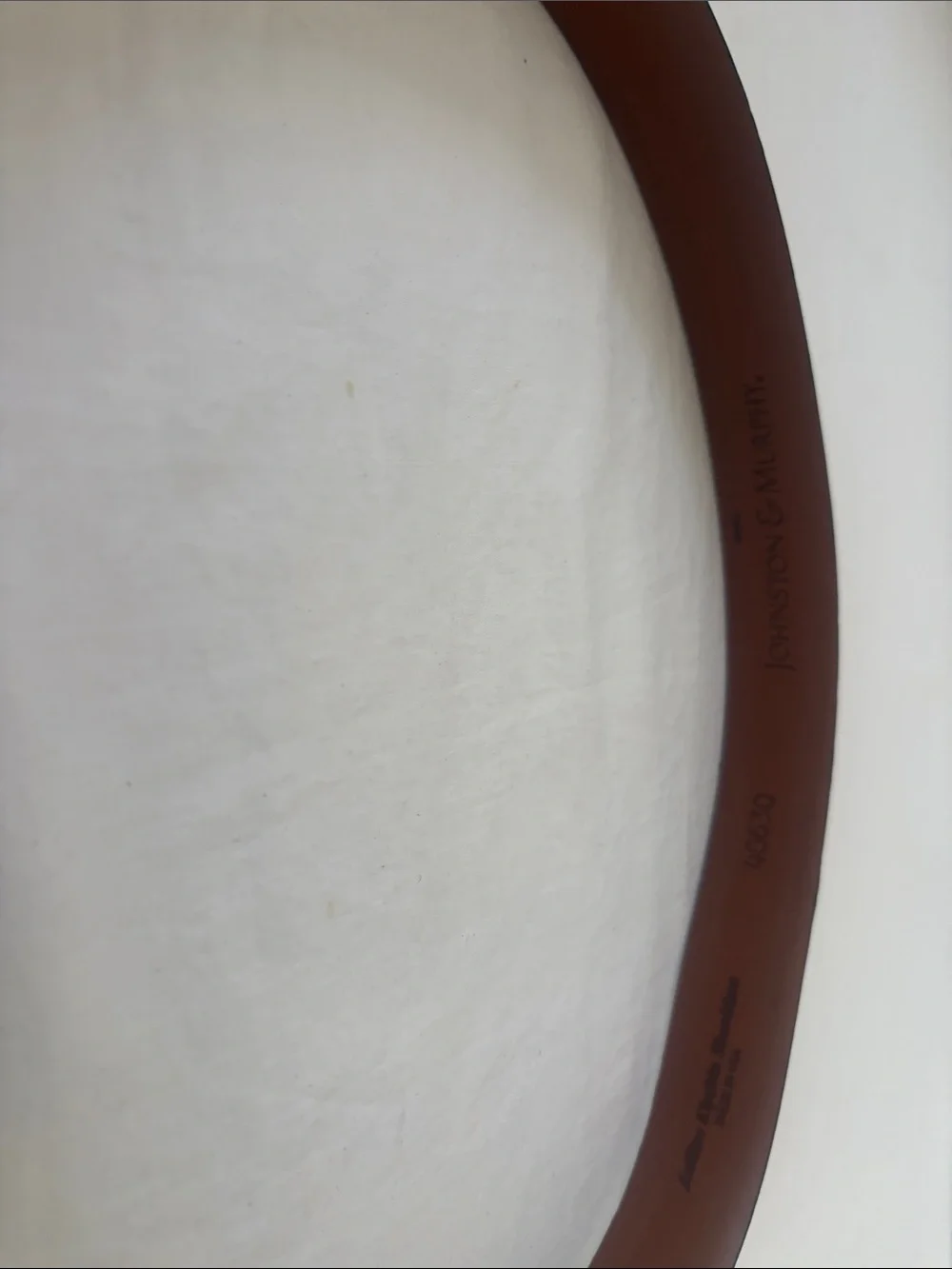 Johnston & Murphy Black Leather Men's Dress Belt. Brass Belt Buckle.